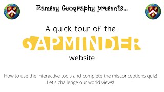 Gapminder website - a quick tour!