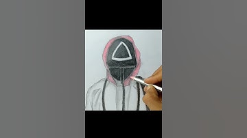 How to draw squid game guards #art #drawing #squidgame