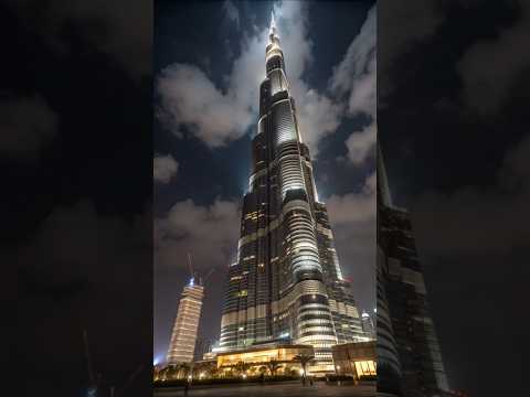 Бурдж-Халифа ночью — Самый красивый вид в мире 🌃 | Дубай 4K'