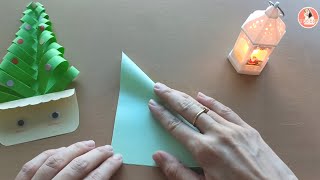 DIY Christmas tree 🎄 with paper for Christmas