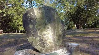 1771 Shantok Burial Ground, Uncasville, CT. A Short, Quiet Walk on a Warn Summer Day. in 4k.