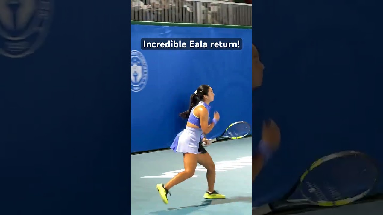 INCREDIBLE from Alex Eala! 🤯🇵🇭 Lightning-fast reactions at the 2026 Philippine Women’s Open #wta125