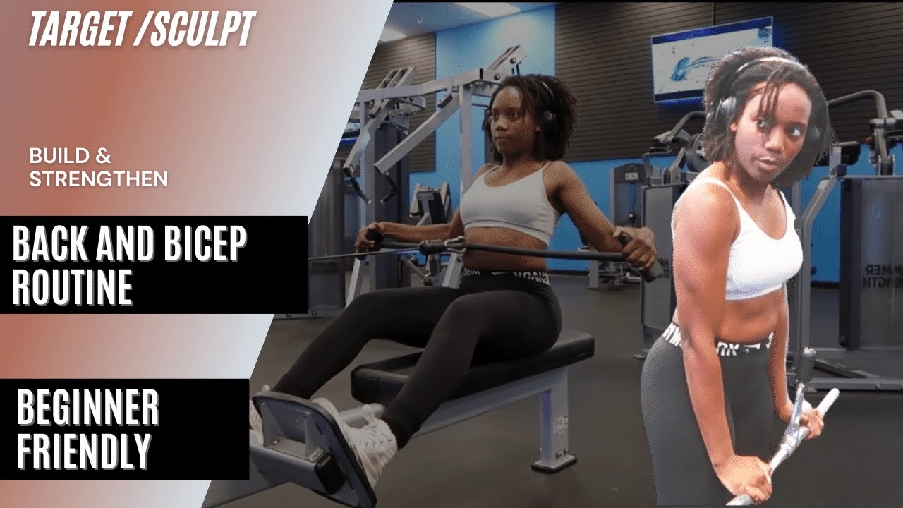 SCULPTED BACK & BICEP || BACK, BICEP, TRICEPS TO GET YOU STARTED ...