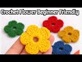 Crochet Flower For Beginners | How To Crochet a Flower | Flower Crochet Easy #crochet #handmade #diy