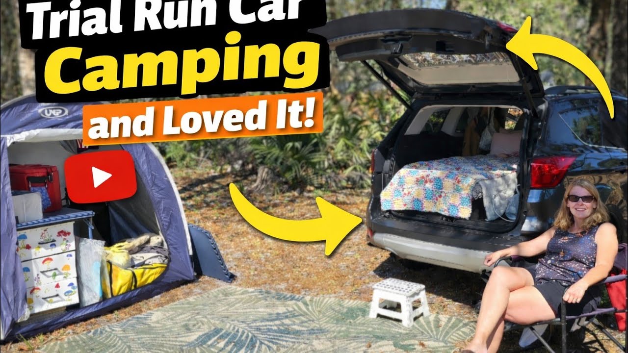 Пробный опыт кемпинга на машине, и мне очень понравилось!