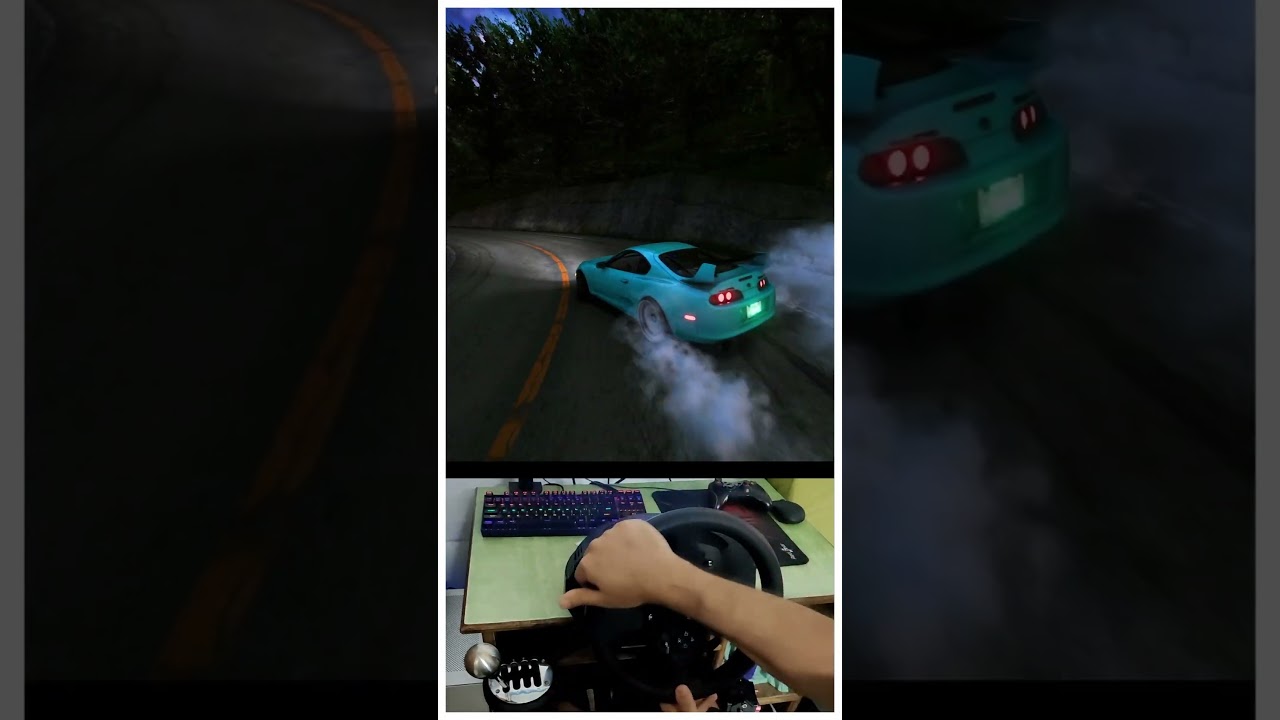 Sunset Touge Drift Run Japan - Toyota Supra | EP-3 | T300 RS Wheel Gameplay 