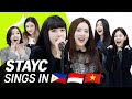 K-POP STARS sing in THREE Languages🎤| TAG/INA/VIET| STAYC | TRANSONGLATION