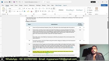 Excel_4G_Recreation | Excel 4G Recreation | Pearson MyLabSolution| complete solution 100%