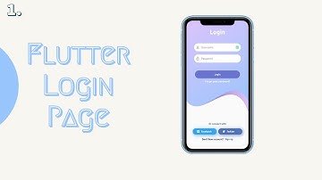 Flutter Login Page - Flutter UI - Speed Code - Code -01