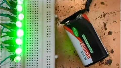 arduino on a breadborad (Bar Graph)