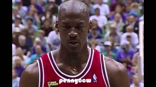 Michael Jordan last 3 minutes in his FINAL BULLS GAME vs Jazz (1998)
