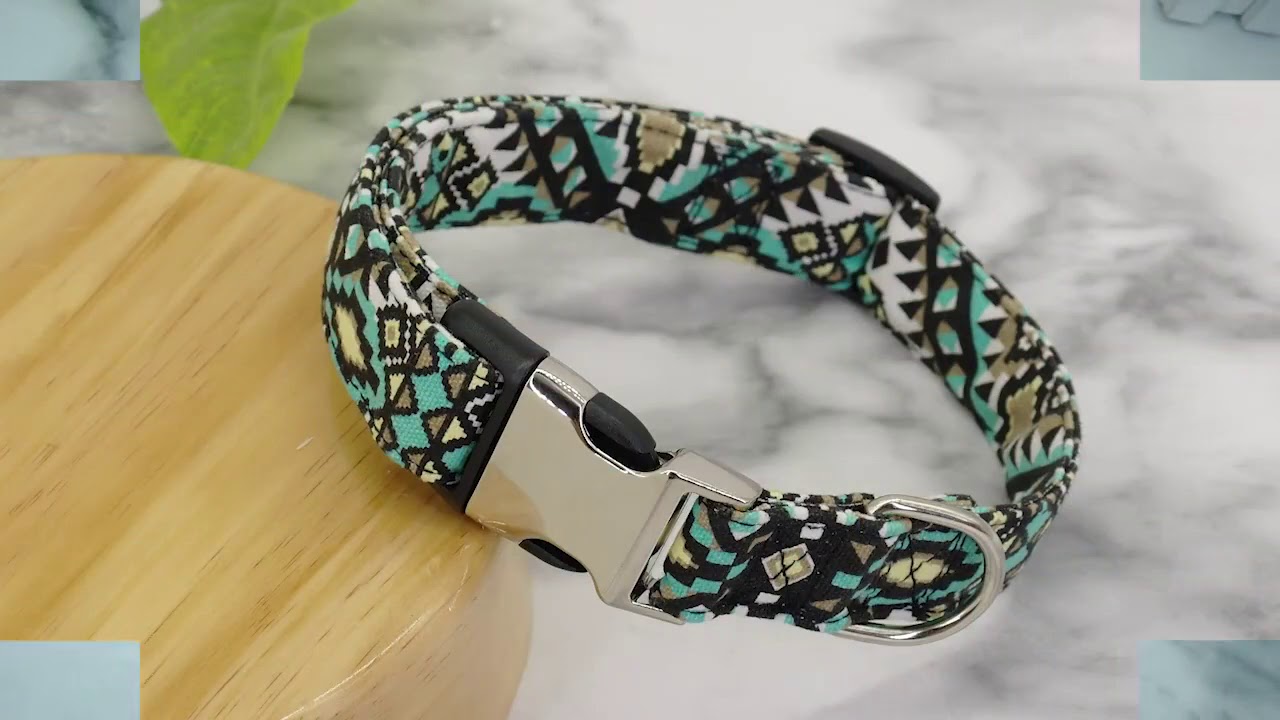 Personalized Dog Collar With Name Plate With Quick Release Buckle YouTube