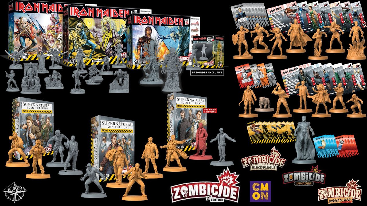 Here are the contents of The Boys and Supernatural Packs : r/zombicide