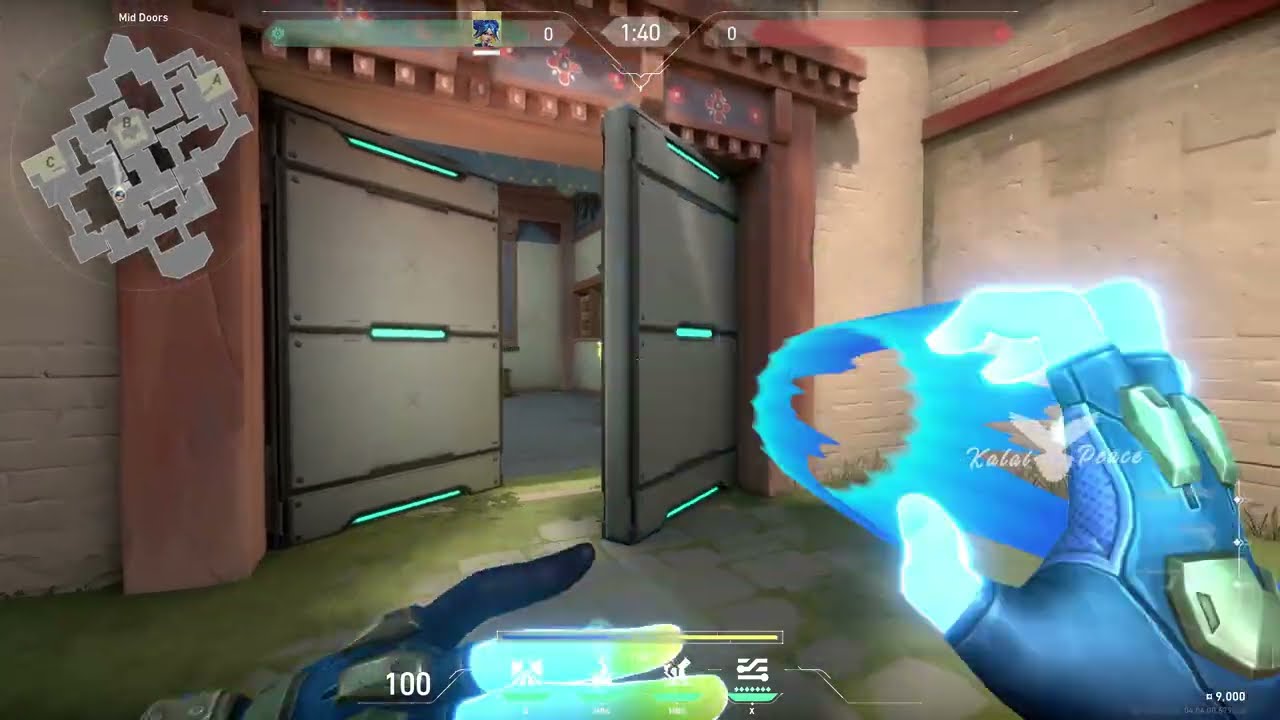 Neon entry setup for C site from garage on Haven