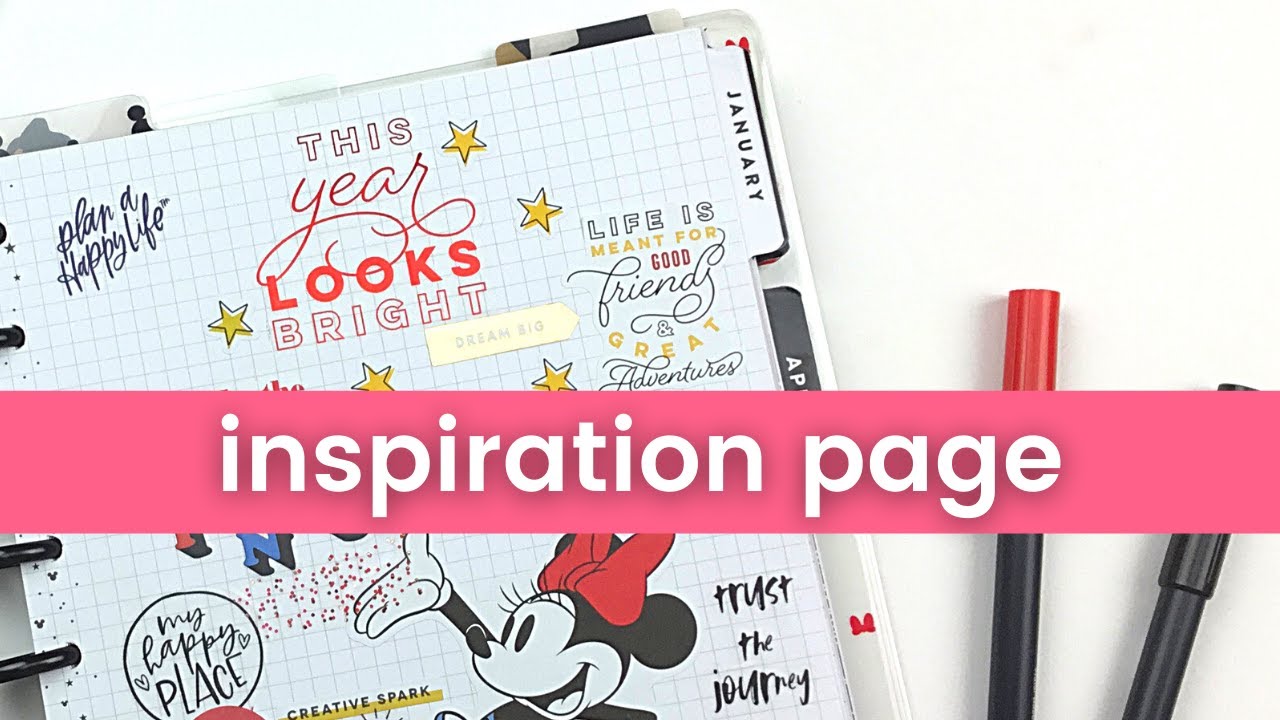 2021 Happy Planner inspiration page plan with me