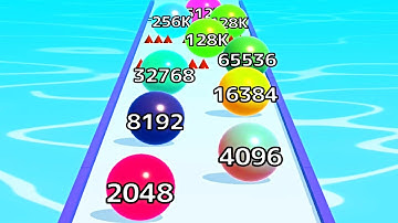 Ball Run Infinity Number Up To (128M, 256M, 512M, 1024M) ! All Levels Gameplay Part 163 android, ios
