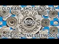 Metal Detecting Finds of Rare old Shotgun Shell Head Stamps of the old Tennessee woods