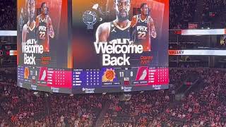 Suns’ fans welcome Deandre Ayton back to Phoenix 👀