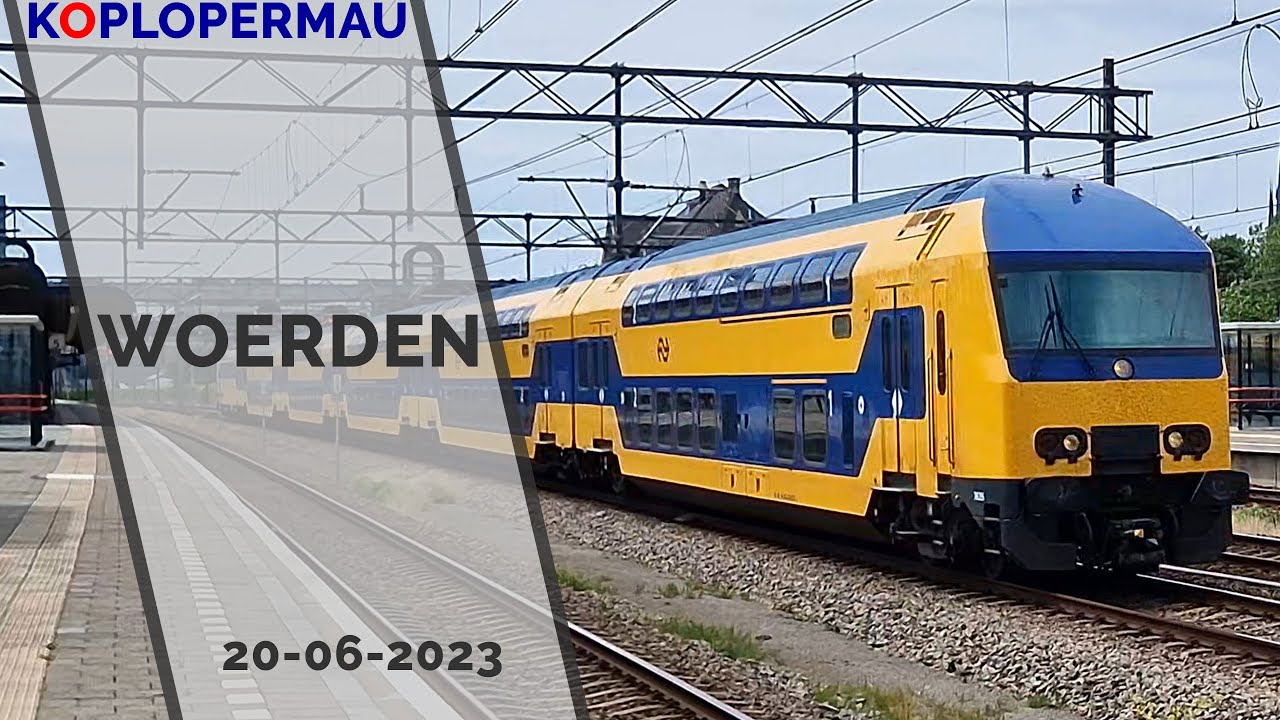 Treinen op station Woerden - 20 juni 2023