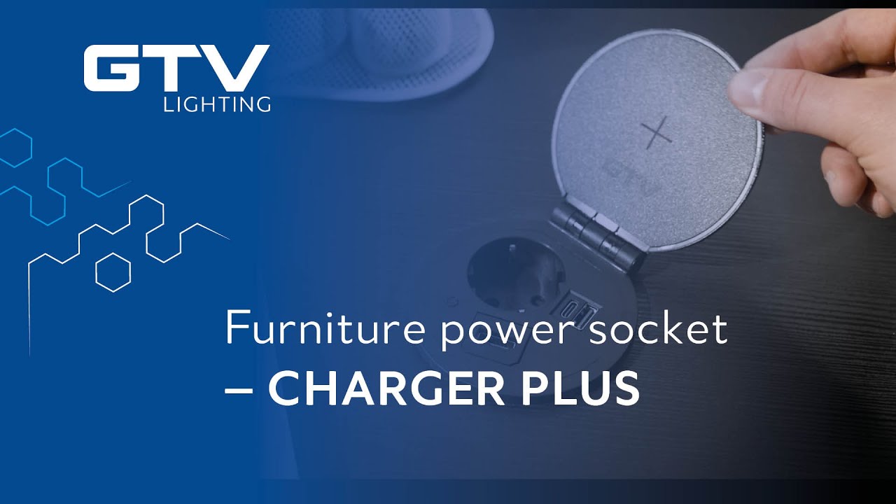 Video: Vgradna vtičnica GTV CHARGER PLUS  AE-BPW1SACP Bela