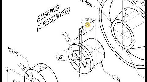 SOLIDWORKS BASIC - PART DESIGN & ASSEMBLY DRAWING OF BELT ROLLER SUPPORT - BUSHING (5 of 7)