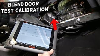 DODGE JEEP CHRYSLER HOW TO TEST BLEND DOOR ACTUATOR AND CALIBRATE