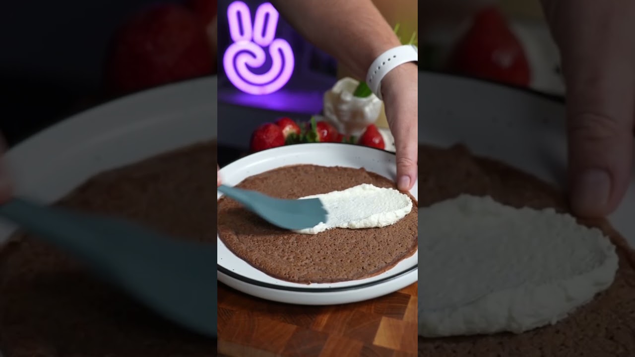 Шоколадный блинный торт 