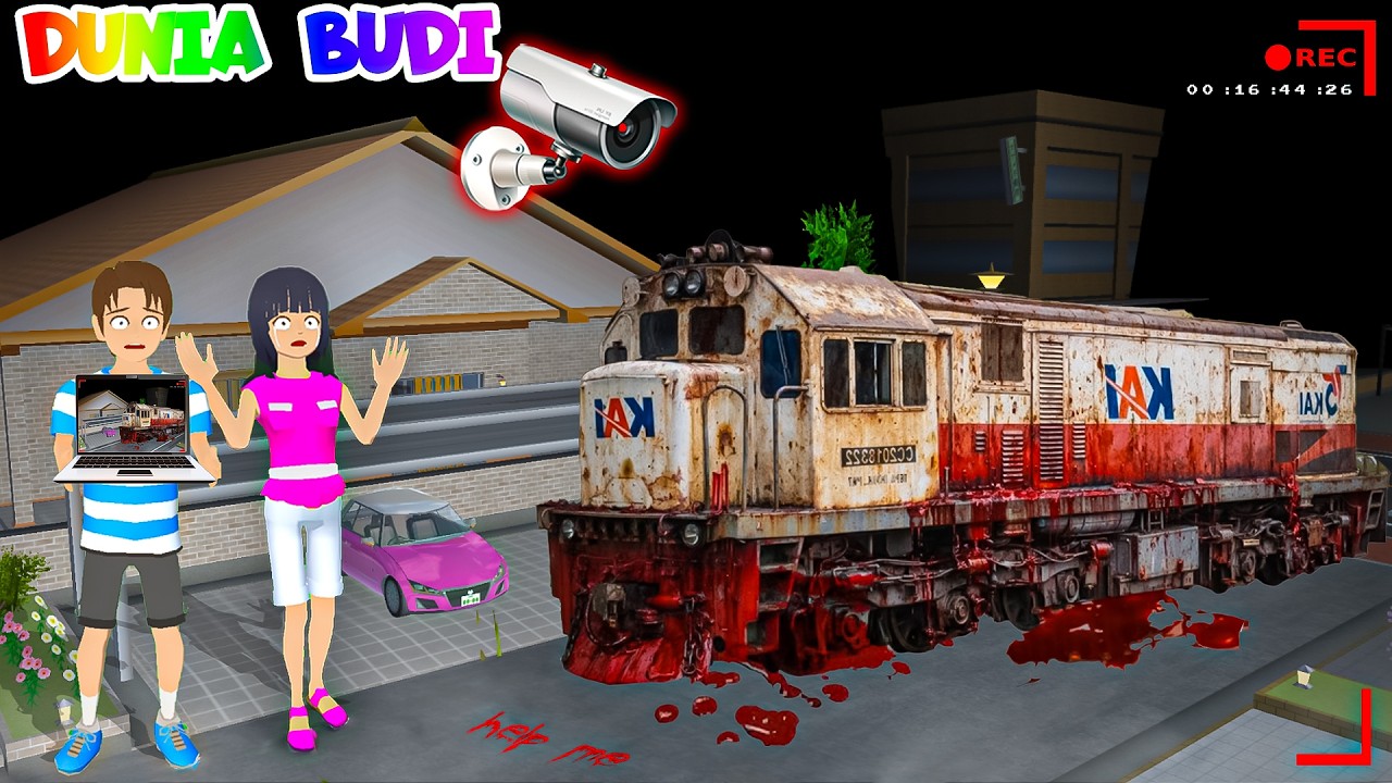 Yuta Mio Panik! CCTV Merekam LOKOMOTIF BERLUMURAN DARAH Mengerikan Di Depan Rumah 😱