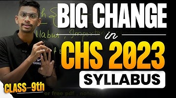 CHS 2023 Class 9 Syllabus | Important Chapter list | Last Year Cutoff | CHS Exam 2023