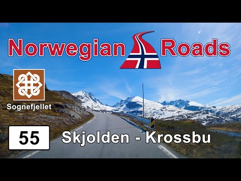 Driving Fv55 Skjolden - Krossbu | Sognefjellet mountain | Norwegian Roads 4K UHD