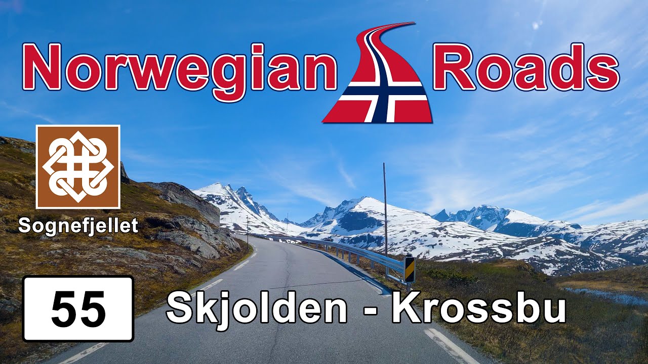 Driving Fv55 Skjolden - Krossbu | Sognefjellet mountain | Norwegian Roads 4K UHD