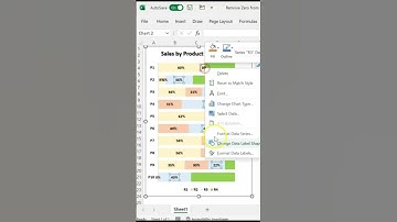Remove Zero from Chart Data Labels #Shorts