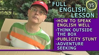 Learn English with Mr Duncan / Think Outside The Box / What is a publicity Stunt?/ Full English 35