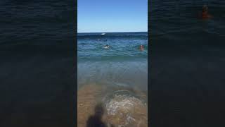 Huge wave crashes down on kid