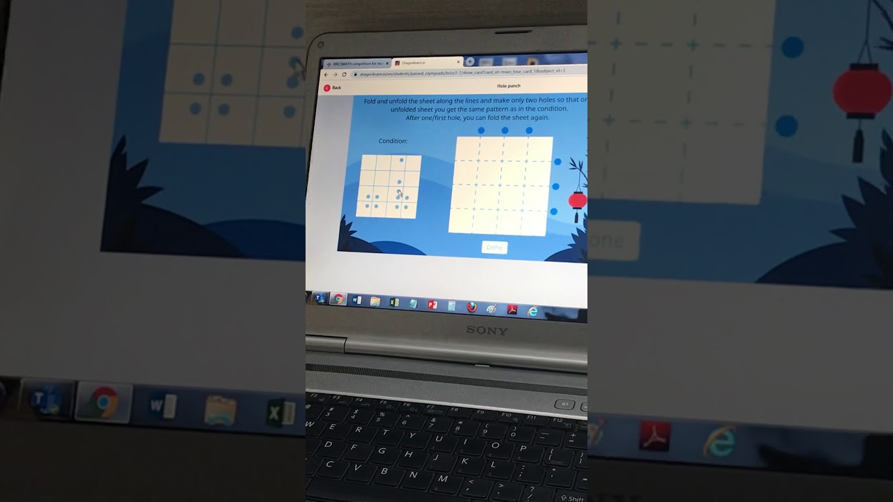 BRICSMATHS- hole punch solution