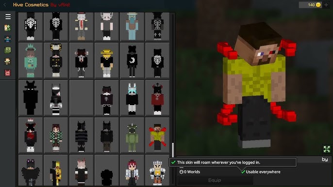 Gaming skin pack for Minecraft PE 1.16.40