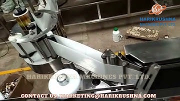 Automatic Pesticide Bottle Sticker Labeling Machine