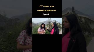 IIT Mandi MBA Interview Questions #iitmandi #interview #mba #datascience #artificialintelligence