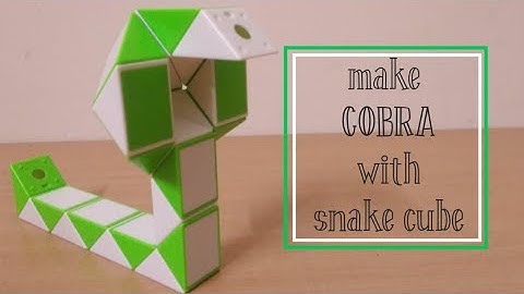 how to make cobra with snake cube | learn snake with snake puzzle