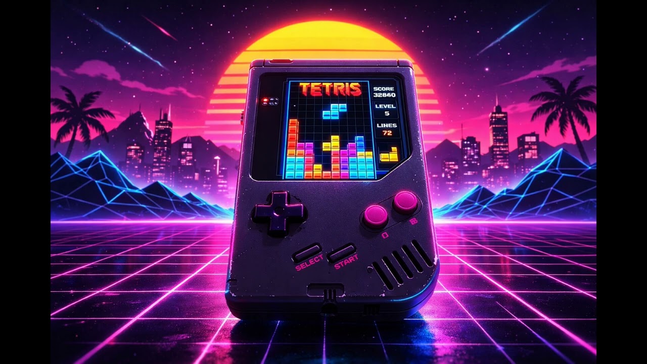 Original Tetris theme (SYNTHWAVE REMAKE)