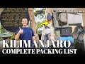 Kilimanjaro Packing List – What to pack for Kilimanjaro in 2020