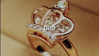 Video thumbnail of "PXNDX - Oro (Letra)"