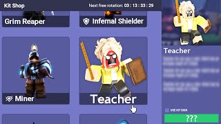 Teacher Kit In Roblox Bedwars