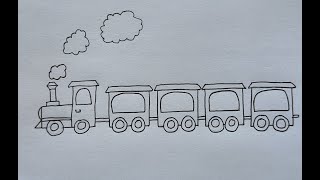 Easy Train Drawing step by step