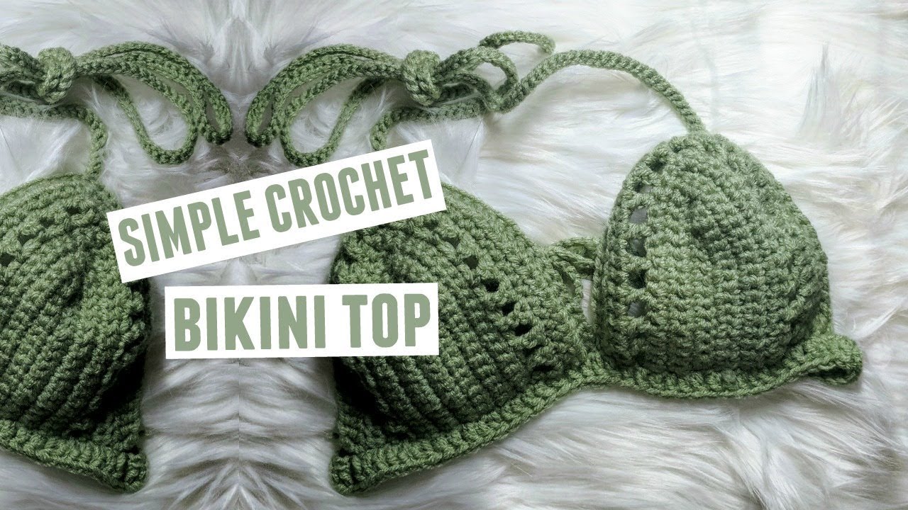 Diy Crochet Bikini Top Tutorial Youtube