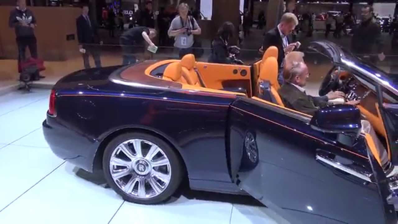 4k] Rolls Royce Dawn top DOWN at Frankfurt 2015 - YouTube