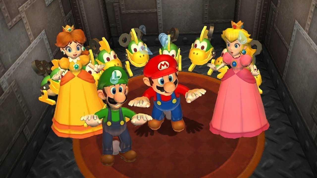 Mario Party 9 MiniGames - Mario Vs Luigi Vs Peach Vs Daisy (Master Cpu)