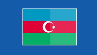 Azerbaijan Flag Animated Blue Screen   Green Screen Footage