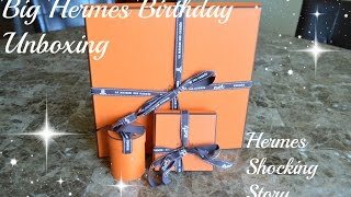 Big! Hermes Birthday Unboxing + Shocking Hermes Story!