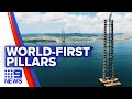 Sydney company completes world-first pillars | 9 News Australia